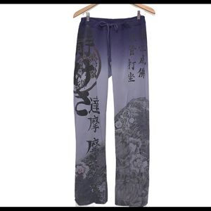 Lucky Brand Asian Inspired Ombré Yoga Sweatpants S